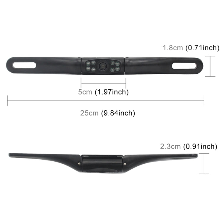 PZ413-C Car License Plate Frame 120 Degree Rear View Cameras - Rear View Cameras by PMC TechLife | Online Shopping South Africa | PMC TechLife | Buy Now Pay Later Mobicred