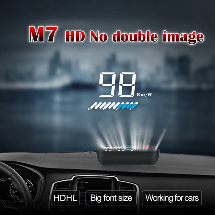 M7 3.5 inch Universal Car OBD2 + GPS HUD Vehicle-mounted Head Up Display Fuel Consumption - Head Up Display System by PMC Jewellery | Online Shopping South Africa | PMC Jewellery | Buy Now Pay Later Mobicred