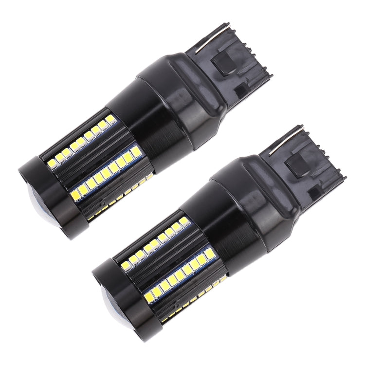 2 PCS T20 / 7443  DC9-16V / 8.2W(H) 2.7W(L) / 6000K / 655LM Car Auto Brake Lights 66LEDs SMD-2016 Lamps - Brake Lights by PMC Jewellery | Online Shopping South Africa | PMC Jewellery | Buy Now Pay Later Mobicred