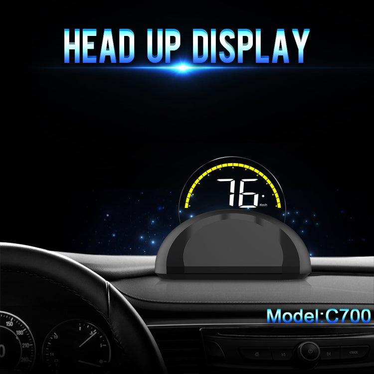 C700 2.6 inch Universal Car OBD2 HUD Vehicle-mounted Head Up Display - Head Up Display System by PMC TechLife | Online Shopping South Africa | PMC TechLife | Buy Now Pay Later Mobicred
