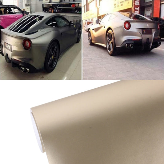 1.52m × 0.5m Ice Blue Metallic Matte Icy Ice Car Decal Wrap Auto Wrapping Vehicle Sticker Motorcycle Sheet Tint Vinyl Air Bubble Free(Rose Gold) - Auto Film by PMC Jewellery | Online Shopping South Africa | PMC Jewellery | Buy Now Pay Later Mobicred