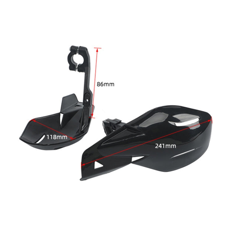 2 PCS Motorcycle Universal ABS Handle Wind-block Handguard(Grey) - Grips by PMC TechLife | Online Shopping South Africa | PMC TechLife | Buy Now Pay Later Mobicred