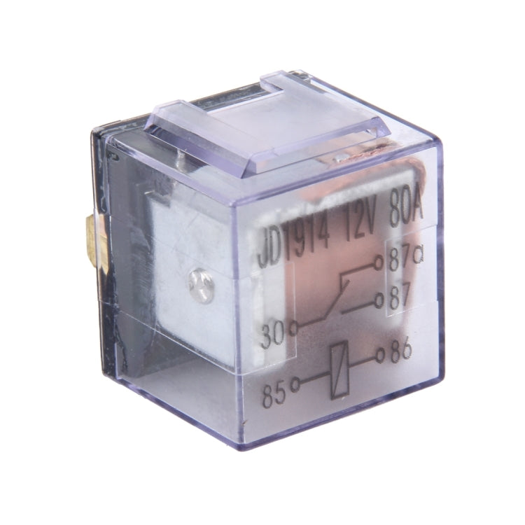 10 PCS JD-1914 80 AMP 12V Waterproof Car Auto Five Plugs Relay - Relays by PMC TechLife | Online Shopping South Africa | PMC TechLife | Buy Now Pay Later Mobicred