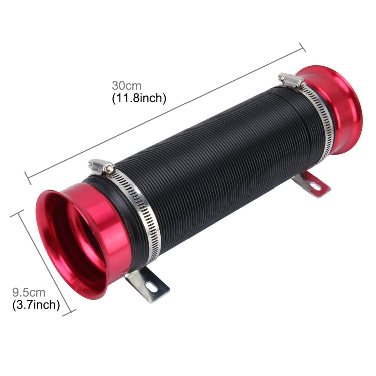 Car Auto Universal Tube Air Filter Adjustable Cold Air Injection Intake System Pipe Without Air Filter(Red) - free shipping - PMC TechLife - Order now!