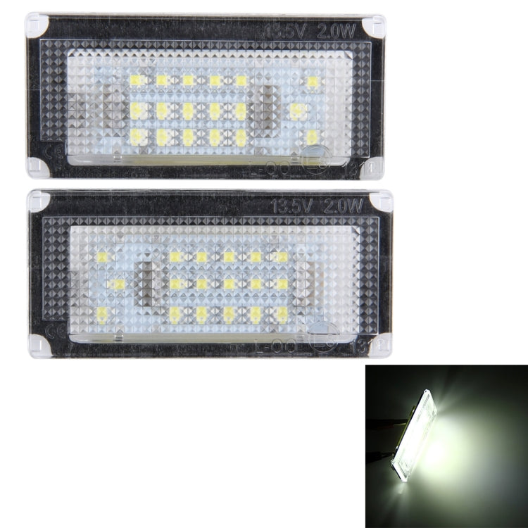 2 PCS License Plate Light with 18 SMD-3528 Lamps for BMW Mini COOPER R50/R52/R53(White Light) - License Plate Lights by PMC Jewellery | Online Shopping South Africa | PMC Jewellery | Buy Now Pay Later Mobicred