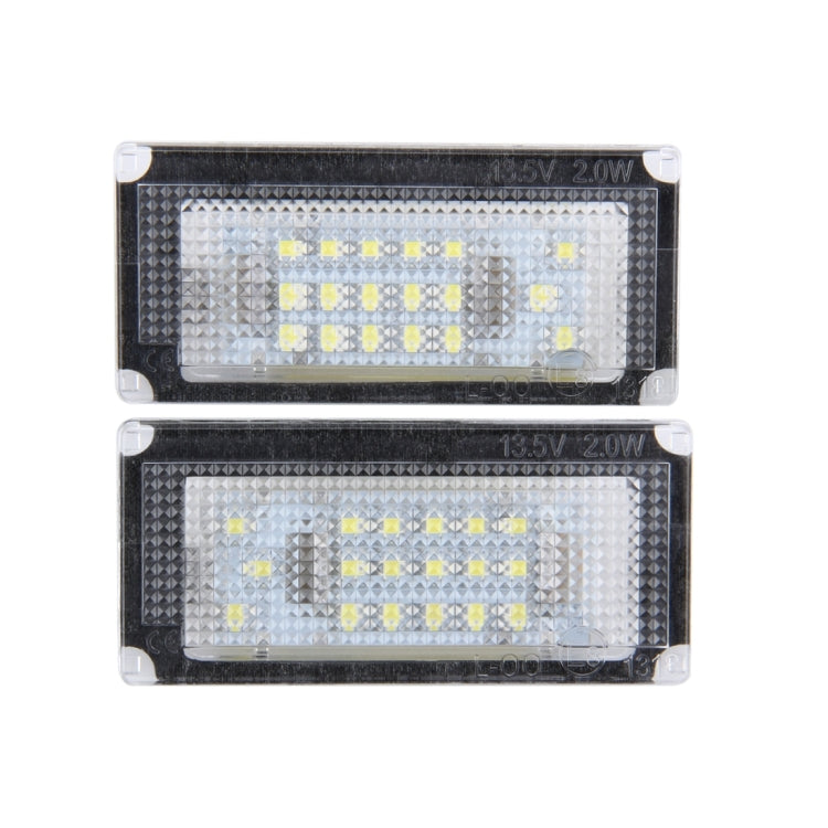 2 PCS License Plate Light with 18 SMD-3528 Lamps for BMW Mini COOPER R50/R52/R53(White Light) - License Plate Lights by PMC Jewellery | Online Shopping South Africa | PMC Jewellery | Buy Now Pay Later Mobicred