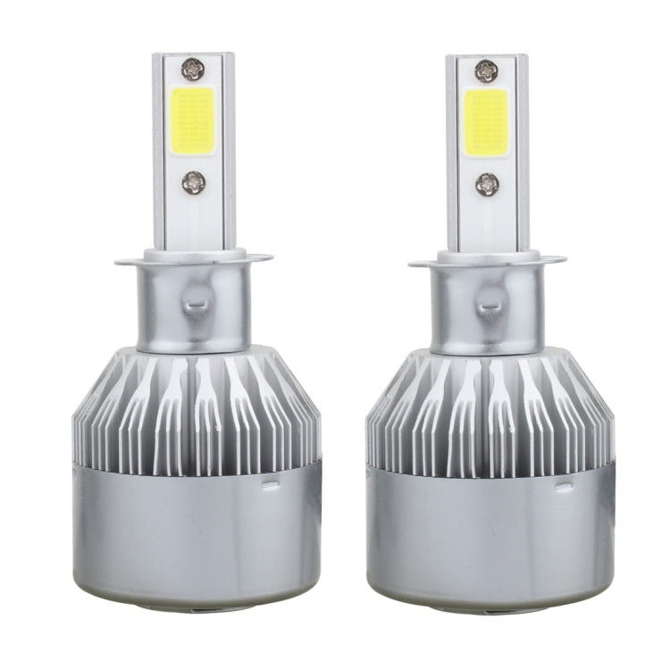 2 PCS  H3 18W 1800 LM 6000K IP68 Canbus Constant Current Car LED Headlight with 2 COB Lamps, DC 9-36V(White Light) - LED Headlamps by PMC Jewellery | Online Shopping South Africa | PMC Jewellery | Buy Now Pay Later Mobicred