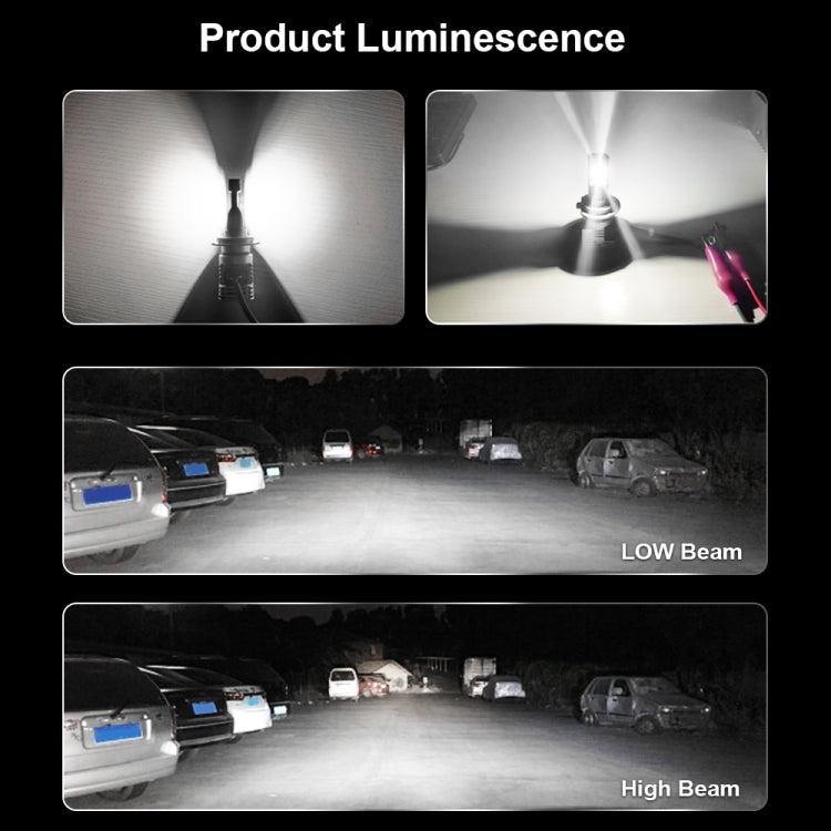 2 PCS M3 H7 DC9-32V / 17W / 6500K / 2000LM IP68 Car LED Headlight Lamps(Cool White) - LED Headlamps by PMC TechLife | Online Shopping South Africa | PMC TechLife | Buy Now Pay Later Mobicred