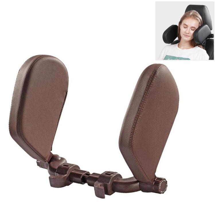 Car Seat Headrest Car Neck Pillow Sleep Side Headrest for Children and Adults (Coffee) - Seat Accessories by PMC Jewellery | Online Shopping South Africa | PMC Jewellery | Buy Now Pay Later Mobicred