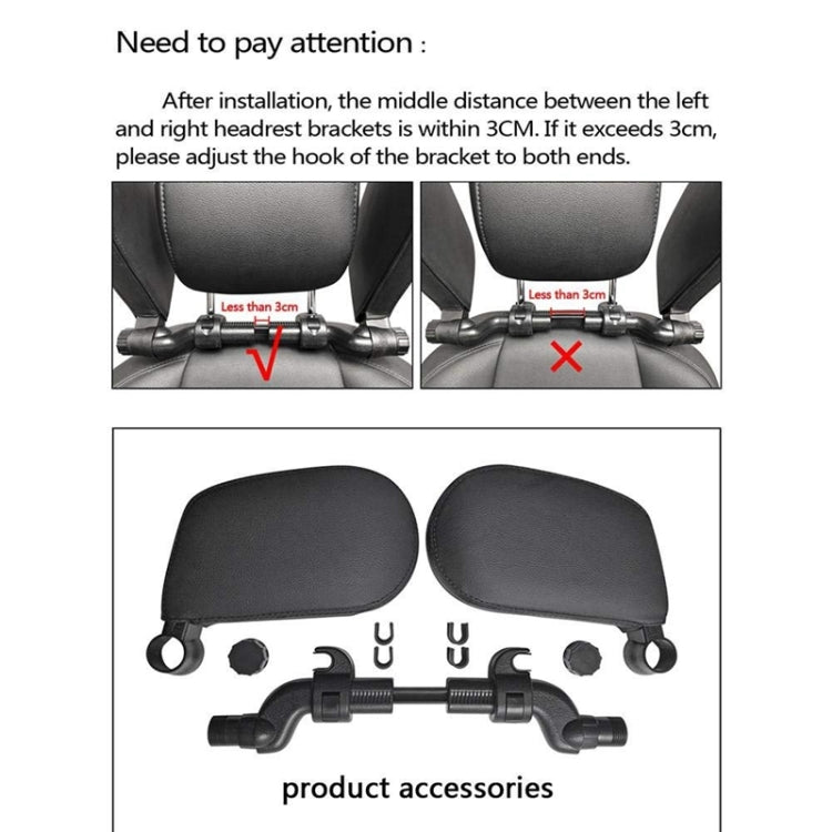 Car Seat Headrest Car Neck Pillow Sleep Side Headrest for Children and Adults (Coffee) - Seat Accessories by PMC Jewellery | Online Shopping South Africa | PMC Jewellery | Buy Now Pay Later Mobicred