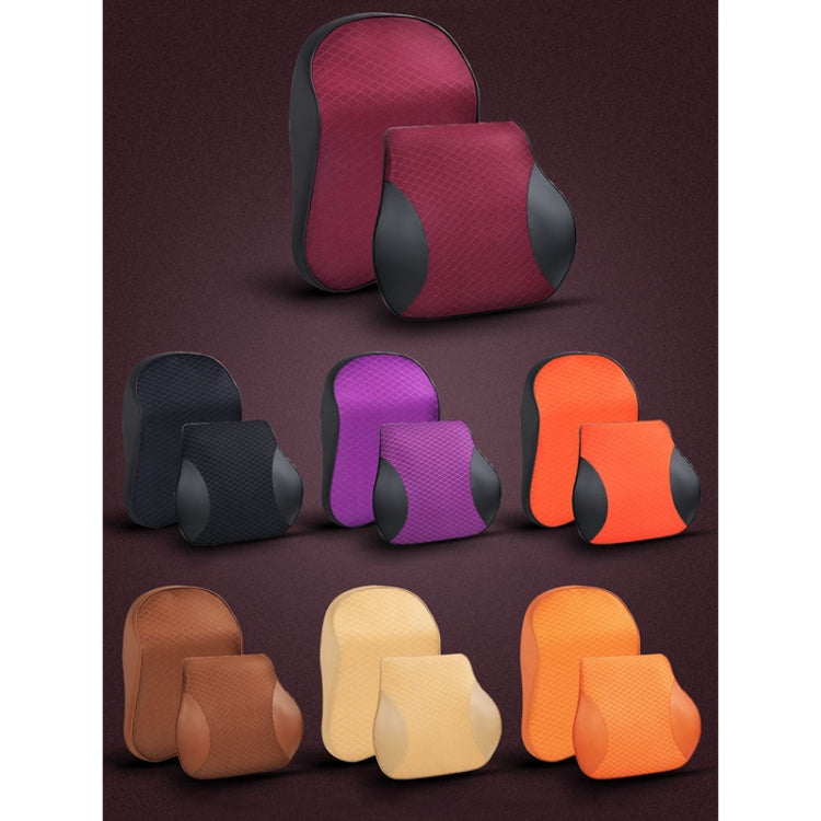 Four Seasons Breathable Memory Foam Car Lumbar Pillow Polyester Pillow (Red) - free shipping - PMC TechLife - Order now!