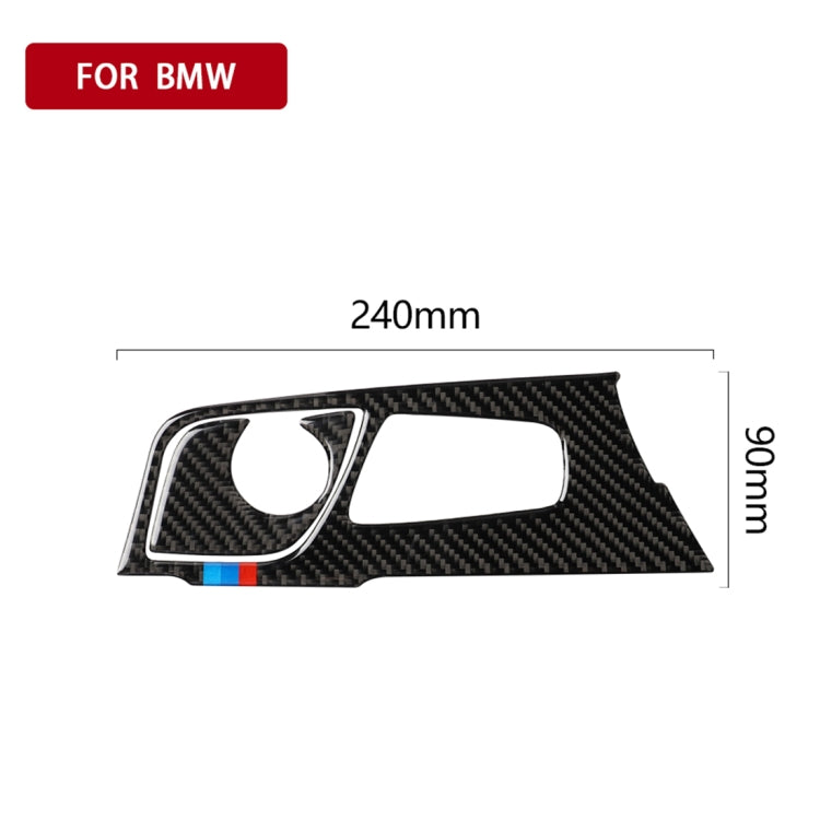 2 in 1 Car Tricolor Carbon Fiber Gear Position Panel Decorative Sticker for BMW 5 Series G38 528Li / 530Li / 540Li 2018, Left Drive - Car Interior Mouldings by PMC Jewellery | Online Shopping South Africa | PMC Jewellery | Buy Now Pay Later Mobicred