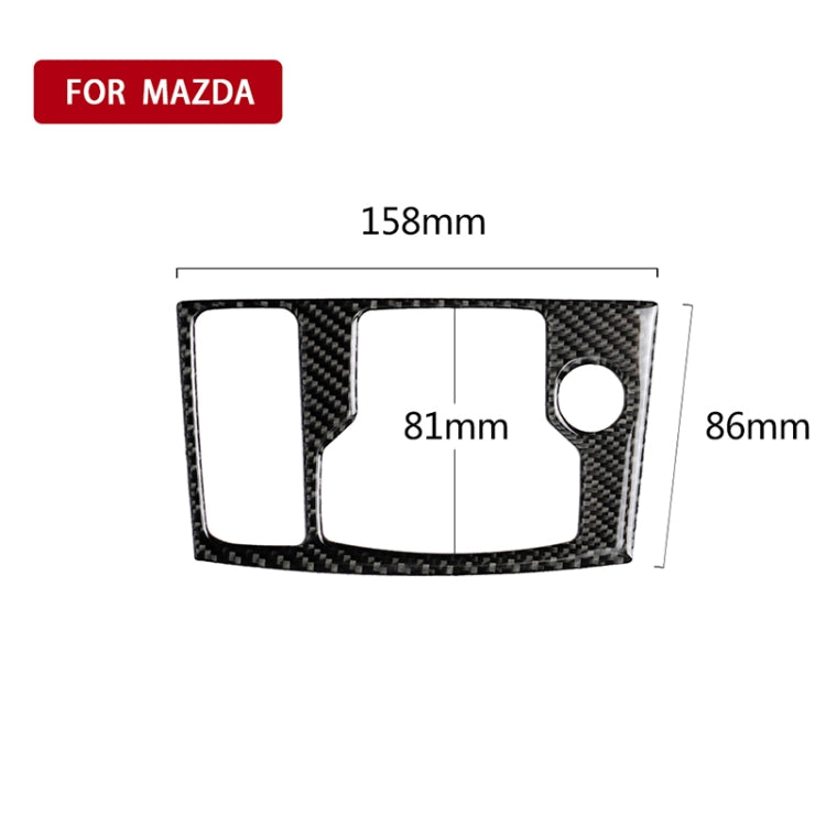 Car Carbon Fiber Left Drive Multimedia Frame B Decorative Sticker for Mazda Axela 2017-2018 - Car Interior Mouldings by PMC Jewellery | Online Shopping South Africa | PMC Jewellery | Buy Now Pay Later Mobicred