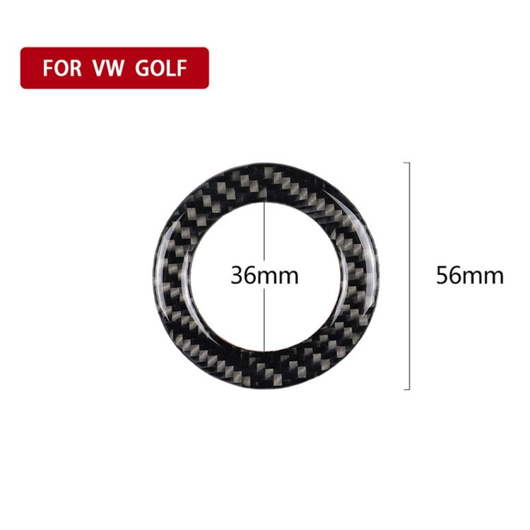 Car Carbon Fiber Steering Wheel Ring Decorative Sticker for Volkswagen - Car Interior Mouldings by PMC TechLife | Online Shopping South Africa | PMC TechLife | Buy Now Pay Later Mobicred