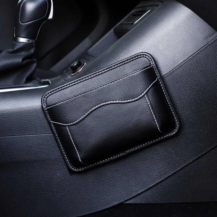 Paste Car Storage Bag Car Seat Quilting Storage Bag Instrument Panel Hanging Bag (Black) - Stowing Tidying by PMC TechLife | Online Shopping South Africa | PMC TechLife | Buy Now Pay Later Mobicred