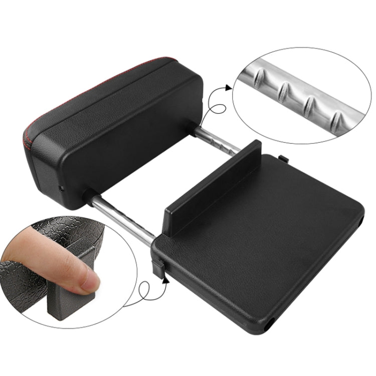 2 PCS Universal Car PU Leather Wrapped Armrest Box Cushion Car Armrest Box Mat with Storage Box (Black Red) - Stowing Tidying by PMC TechLife | Online Shopping South Africa | PMC TechLife | Buy Now Pay Later Mobicred