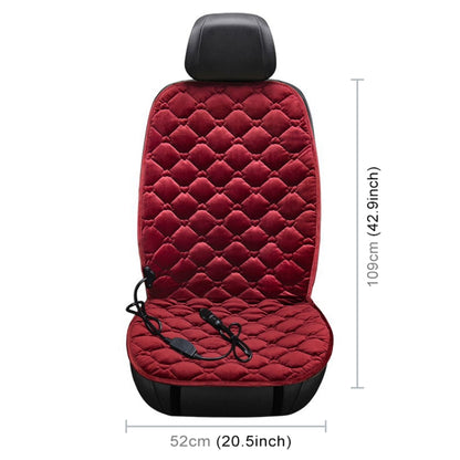 Car 24V Front Seat Heater Cushion Warmer Cover Winter Heated Warm, Single Seat (Red) - Seat Accessories by PMC Jewellery | Online Shopping South Africa | PMC Jewellery | Buy Now Pay Later Mobicred