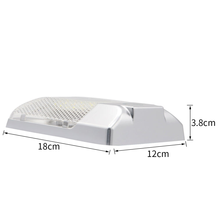 D4376S DC11-18V 3.6W 6000-6500K IP50 24LEDs SMD-5050 Marine RV Dimmable LED Dome Light Ceiling Lamp, with Touch Control - Marine Accessories & Parts by PMC Jewellery | Online Shopping South Africa | PMC Jewellery | Buy Now Pay Later Mobicred