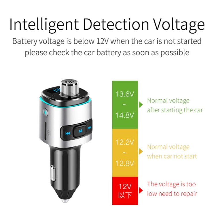 BC42 Bluetooth 5.0 Multi-function Car Colorful Atmosphere Lamp MP3 Player, Support TF Card & U Disk & FM - Bluetooth Car Kits by PMC TechLife | Online Shopping South Africa | PMC TechLife | Buy Now Pay Later Mobicred