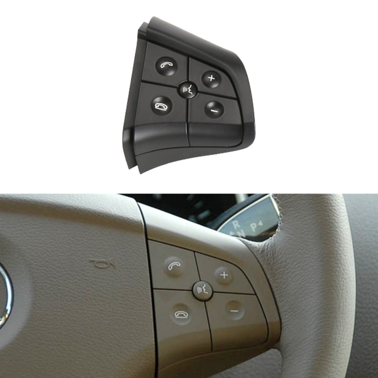 Car Right Side 5-button Steering Wheel Switch Buttons Panel 1648200110 for Mercedes-Benz W164, Left Driving (Black) - Car Switches by PMC TechLife | Online Shopping South Africa | PMC TechLife | Buy Now Pay Later Mobicred
