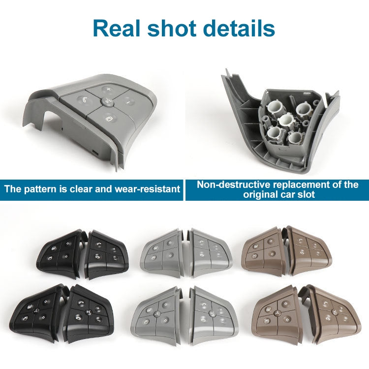 Car Right Side 5-button Steering Wheel Switch Buttons Panel 1648200110 for Mercedes-Benz W164, Left Driving (Black) - Car Switches by PMC TechLife | Online Shopping South Africa | PMC TechLife | Buy Now Pay Later Mobicred