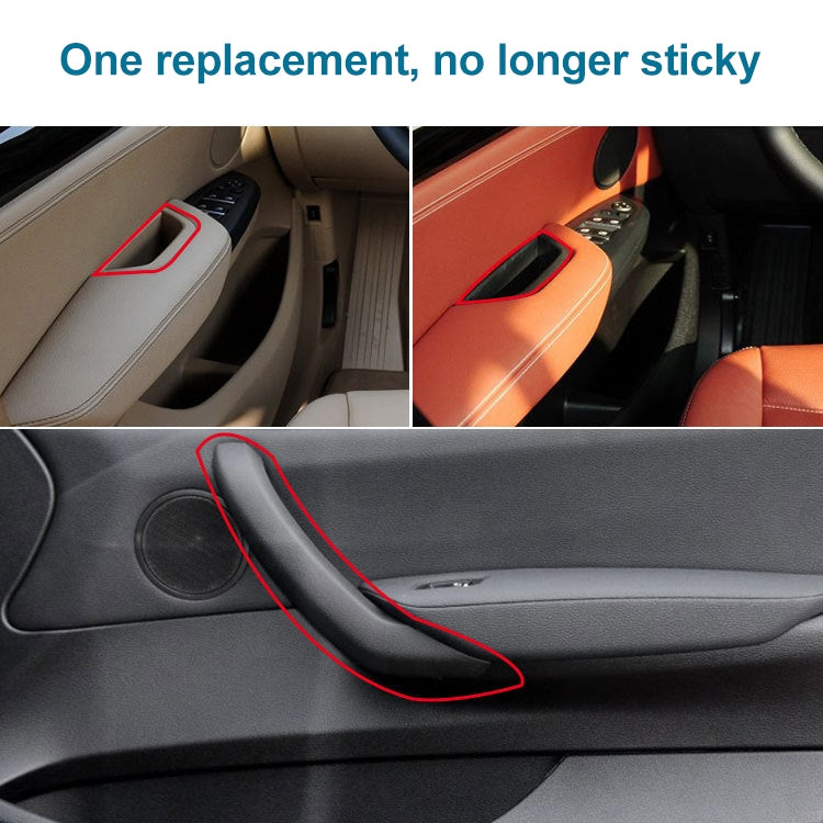 Car Rear Left Inside Doors Handle Pull Trim Cover 5141 7394 519-1 for BMW X3 X4, Left Driving (Beige) - Door Handles by PMC TechLife | Online Shopping South Africa | PMC TechLife | Buy Now Pay Later Mobicred