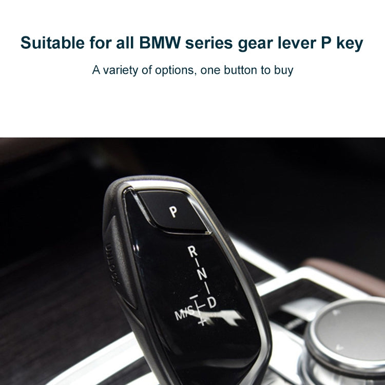Car Gear Lever Auto Parking Button Letter P Cap for BMW 3 Series F30 2012-2019, Left Driving(Black) - Car Switches by PMC Jewellery | Online Shopping South Africa | PMC Jewellery | Buy Now Pay Later Mobicred