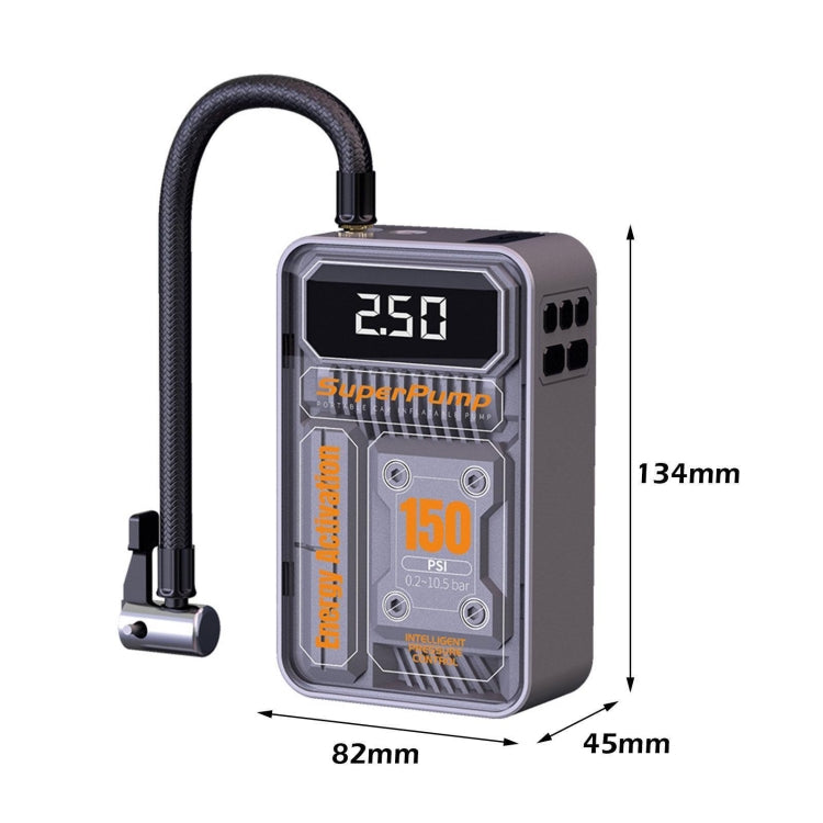 7.4V Wired Portable Car Tire Air Pump - Inflatable Pump by PMC TechLife | Online Shopping South Africa | PMC TechLife