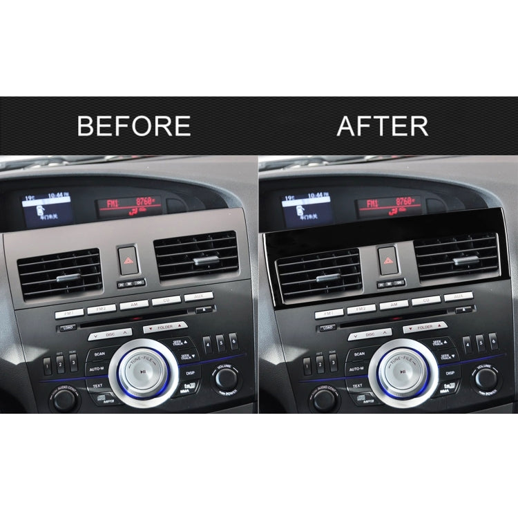 For Mazda 3 Axela 2010-2013 Car Central Vent Decorative Sticker, Left Drive - Car Interior Mouldings by PMC Jewellery | Online Shopping South Africa | PMC Jewellery | Buy Now Pay Later Mobicred