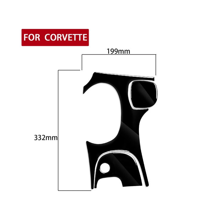 For Chevrolet Corvette C5 1998-2004 3 in 1 Car Gear Panel A Decorative Sticker, Left Drive - Car Interior Mouldings by PMC Jewellery | Online Shopping South Africa | PMC Jewellery | Buy Now Pay Later Mobicred