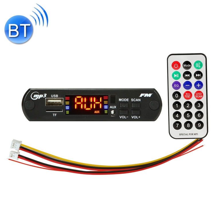 Car 5V Audio MP3 Player Decoder Board FM Radio TF USB 3.5mm AUX, with Bluetooth Function & Remote Control - Car MP3 & MP4 & MP5 by PMC Jewellery | Online Shopping South Africa | PMC Jewellery | Buy Now Pay Later Mobicred