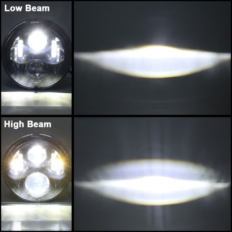 7 inch Round LED Motorcycle Headlight Modified Spotlight for Honda (Silver) - Headlights by PMC TechLife | Online Shopping South Africa | PMC TechLife | Buy Now Pay Later Mobicred