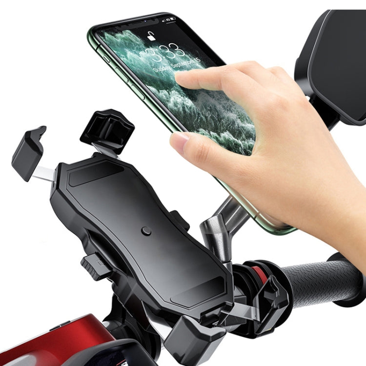 Motorcycle / Bicycle Semi-automatic Contraction Fixing Bracket Phone Holder - free shipping - PMC TechLife - Order now!