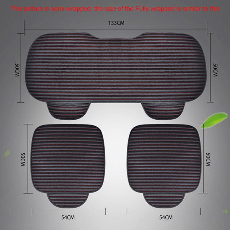 3 in 1 Car Seat Cushion Free Binding All Inclusive Seat Mat Set (Black) - Seat Accessories by PMC Jewellery | Online Shopping South Africa | PMC Jewellery | Buy Now Pay Later Mobicred