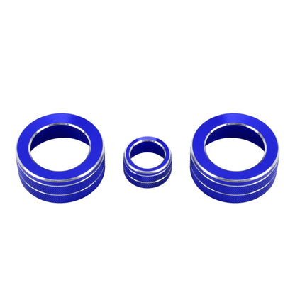 3 PCS Car Metal Air Conditioner Knob Case for Honda AVANCIER / URV (Blue) - Decoration Rings by PMC Jewellery | Online Shopping South Africa | PMC Jewellery | Buy Now Pay Later Mobicred