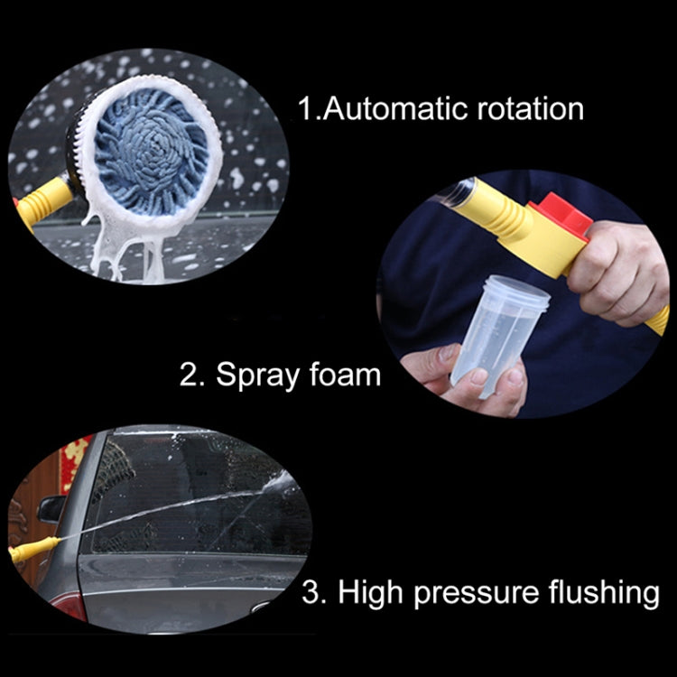 Car Cleaning Tools Chenille Automatic Rotating Car Wash Brush, Style: Water Brush + 5m Water Pipe - Car washing supplies by PMC Jewellery | Online Shopping South Africa | PMC Jewellery | Buy Now Pay Later Mobicred