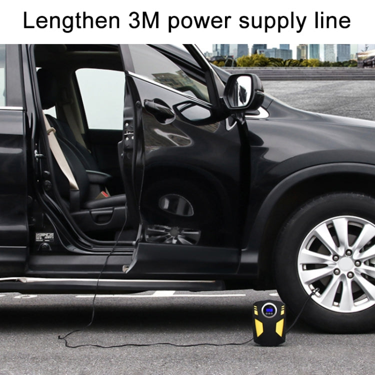 Car 12V Portable Inflatable Cylinder Pedal Digital Display Air Pump with Light - Inflatable Pump by PMC TechLife | Online Shopping South Africa | PMC TechLife