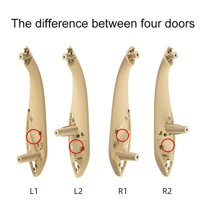 Car Left Rear Side Inner Armrest Door Handle for BMW F30 / F35, Left and Right Drive Universal(Beige) - Door Handles by PMC Jewellery | Online Shopping South Africa | PMC Jewellery | Buy Now Pay Later Mobicred