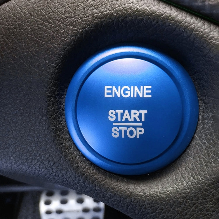Car Engine Start Key Push Button Ring Trim Sticker Decoration for Mercedes-Benz A-Class 2013-2018 / C-Class 2015-2018 / GLA (Blue) - Decoration Rings by PMC TechLife | Online Shopping South Africa | PMC TechLife | Buy Now Pay Later Mobicred
