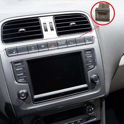 Car Center Console CD Reserved Position Modified USB Port 2.6x2.3cm for Volkswagen / Audi / Skoda - Car Switches by PMC Jewellery | Online Shopping South Africa | PMC Jewellery | Buy Now Pay Later Mobicred