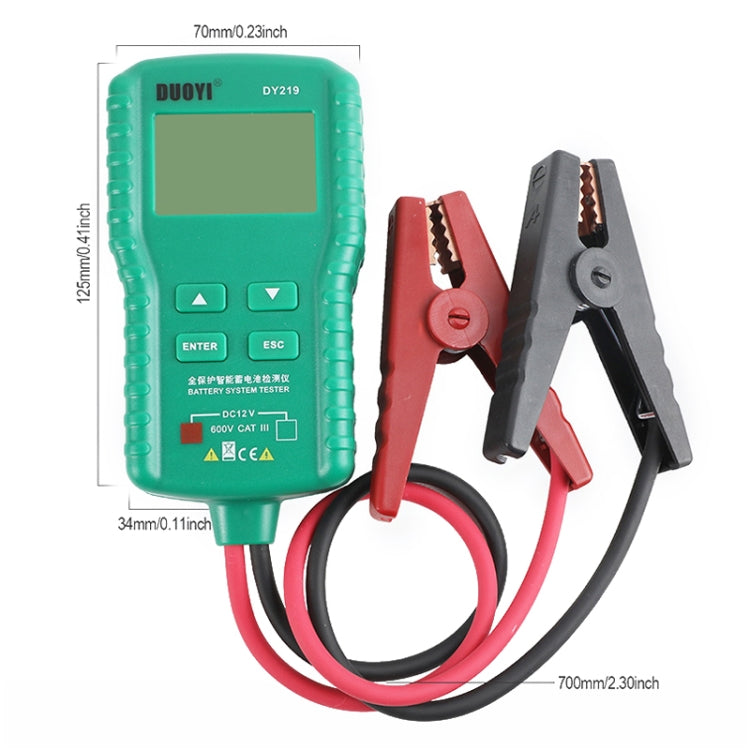 DUOYI DY219 Digital Battery Analyzer Car Fault Diagnostic Device Current and Voltage Detector - free shipping - PMC TechLife - Order now!