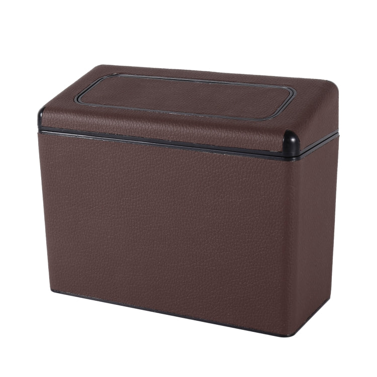 Car Plastic Trash Can Large Capacity Interior Accessories Box (Brown) - Stowing Tidying by PMC TechLife | Online Shopping South Africa | PMC TechLife | Buy Now Pay Later Mobicred