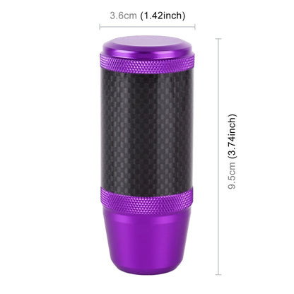 Universal Car Carbon Fiber Metal Gear Shift Knob (Purple) - Shift Knob by PMC Jewellery | Online Shopping South Africa | PMC Jewellery | Buy Now Pay Later Mobicred