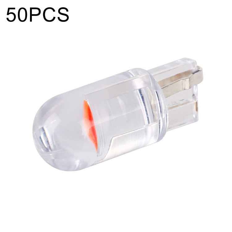 50 PCS T10 DC12V / 0.3W Car Clearance Light COB Lamp Beads(Red Light) - Clearance Lights by PMC TechLife | Online Shopping South Africa | PMC TechLife | Buy Now Pay Later Mobicred