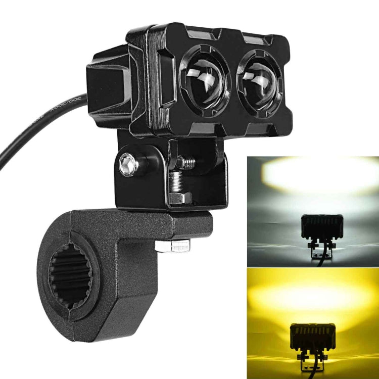 ZH-1583A1 External Waterproof Double Lamp Bead LED Headlight Square Dragon Button Type - LED Headlamps by PMC TechLife | Online Shopping South Africa | PMC TechLife | Buy Now Pay Later Mobicred