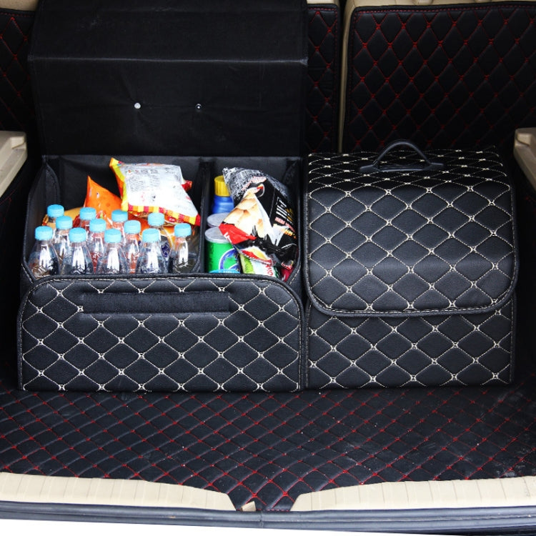 Car Trunk Foldable Storage Box, Checkered Large Size: 54 x 32 x 30cm (Beige) - Stowing Tidying by PMC TechLife | Online Shopping South Africa | PMC TechLife | Buy Now Pay Later Mobicred