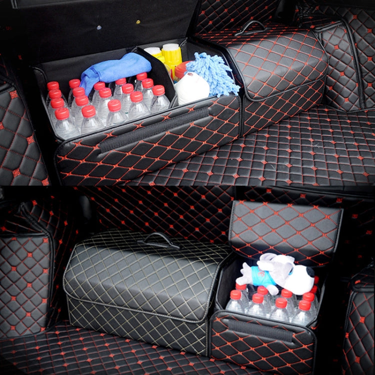 Car Trunk Foldable Storage Box, Checkered Large Size: 54 x 32 x 30cm (Beige) - Stowing Tidying by PMC TechLife | Online Shopping South Africa | PMC TechLife | Buy Now Pay Later Mobicred
