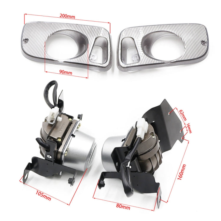 1 Pair Car Modified Front Fog Light for Honda Civic 1992-1995 (Yellow Light) - Fog / Driving Lights by PMC TechLife | Online Shopping South Africa | PMC TechLife | Buy Now Pay Later Mobicred