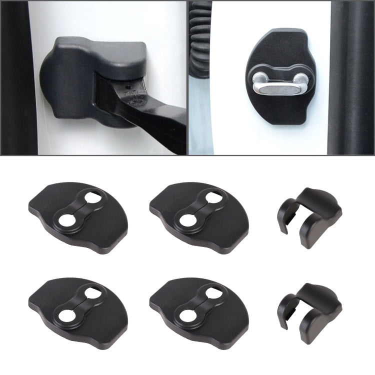 Car Door Lock Cover + Limiter Cover for Tesla Model 3 - Locks & Hasps by PMC Jewellery | Online Shopping South Africa | PMC Jewellery | Buy Now Pay Later Mobicred