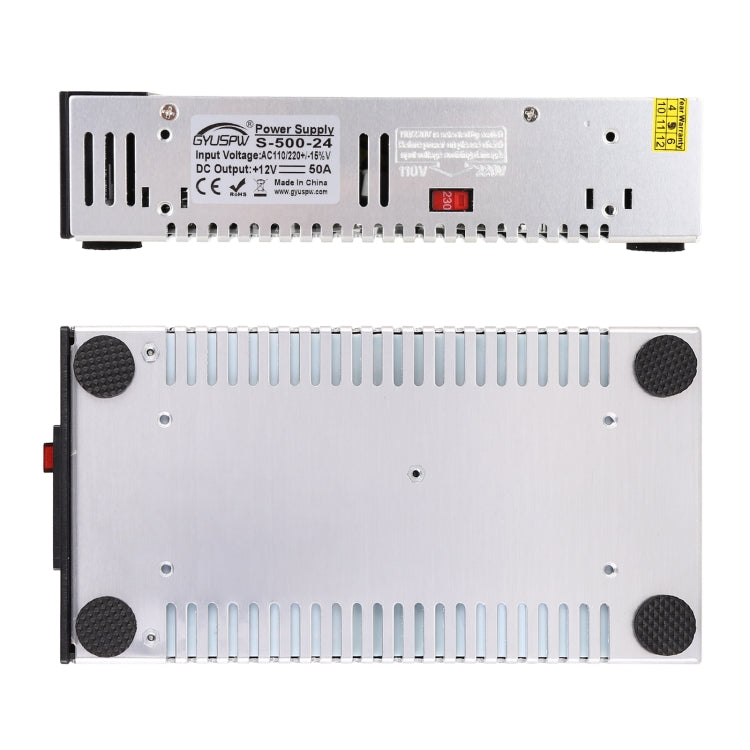 S-500-24 DC24V 500W 20.8A DIY Regulated DC Switching Power Supply Power Step-down Transformer with Clip - Step-down Transformer by PMC TechLife | Online Shopping South Africa | PMC TechLife | Buy Now Pay Later Mobicred